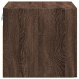 Wandschrank aus brauner Eiche, 50 x 42,5 x 40 cm, Holzwerkstoff