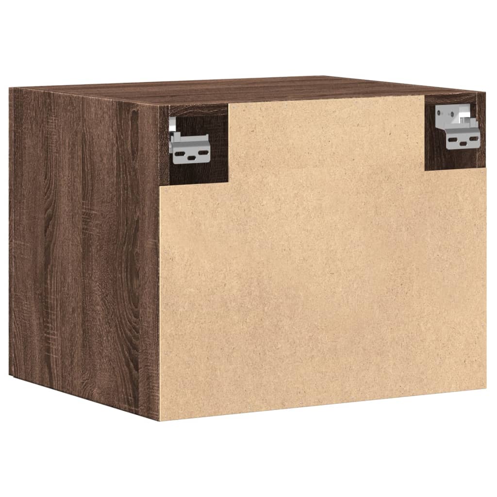 Wandschrank aus brauner Eiche, 50 x 42,5 x 40 cm, Holzwerkstoff