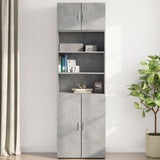 Armoire murale gris béton 70x42,5x40 cm bois d'ingénierie