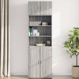 Sonoma grauer Wandschrank 70x42,5x40 cm, Holzwerkstoff