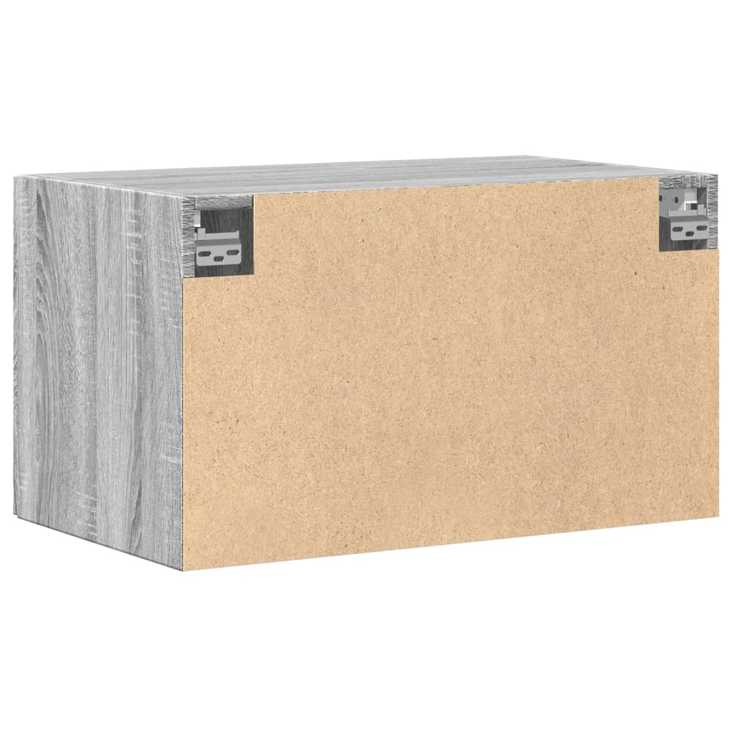 Sonoma grauer Wandschrank 70x42,5x40 cm, Holzwerkstoff