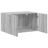 Sonoma grauer Wandschrank 70x42,5x40 cm, Holzwerkstoff