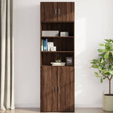 Wandschrank aus brauner Eiche, 70 x 42,5 x 40 cm, Holzwerkstoff