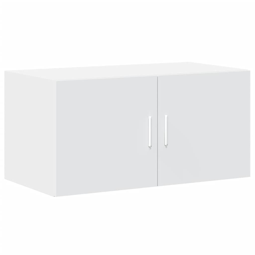 White wall cabinet 80x42.5x40 cm engineered wood