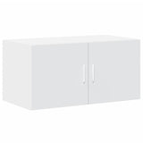 White wall cabinet 80x42.5x40 cm engineered wood