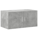 Armoire murale gris béton 80x42,5x40 cm bois d'ingénierie