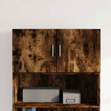 Wall cabinet smoked oak 80x42.5x40 cm engineered wood