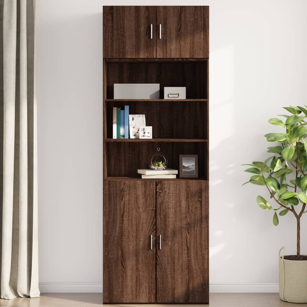 Armoire murale chêne marron 80x42,5x40 cm bois d'ingénierie