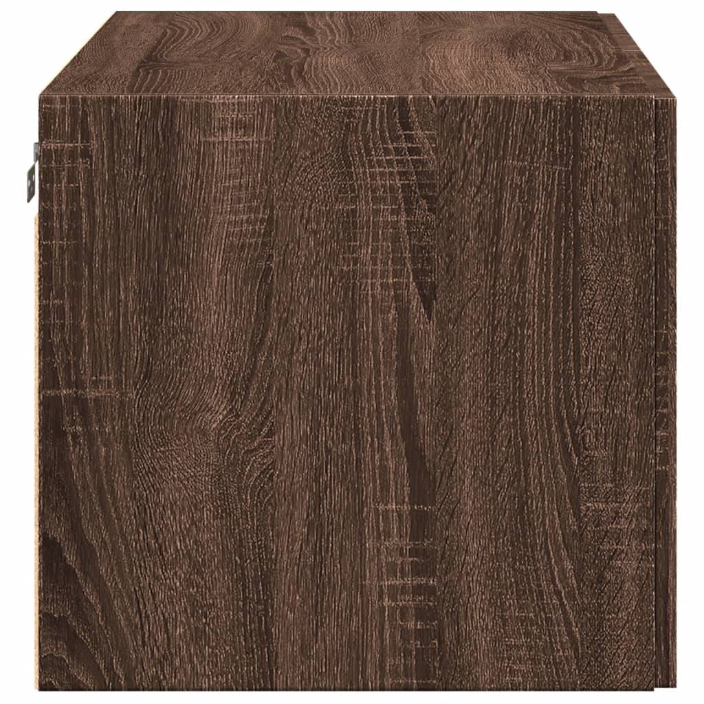 Armoire murale chêne marron 80x42,5x40 cm bois d'ingénierie