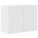 White wall cabinet 80x42.5x64 cm engineered wood