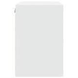 White wall cabinet 80x42.5x64 cm engineered wood