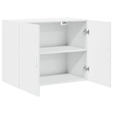 White wall cabinet 80x42.5x64 cm engineered wood