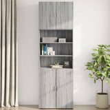 Armoire murale sonoma gris 80x42,5x64 cm bois d'ingénierie