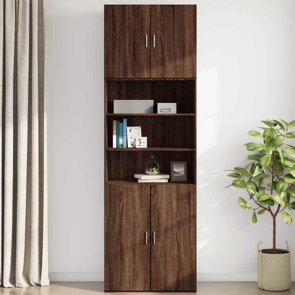 Armoire murale chêne marron 80x42,5x64 cm bois d'ingénierie