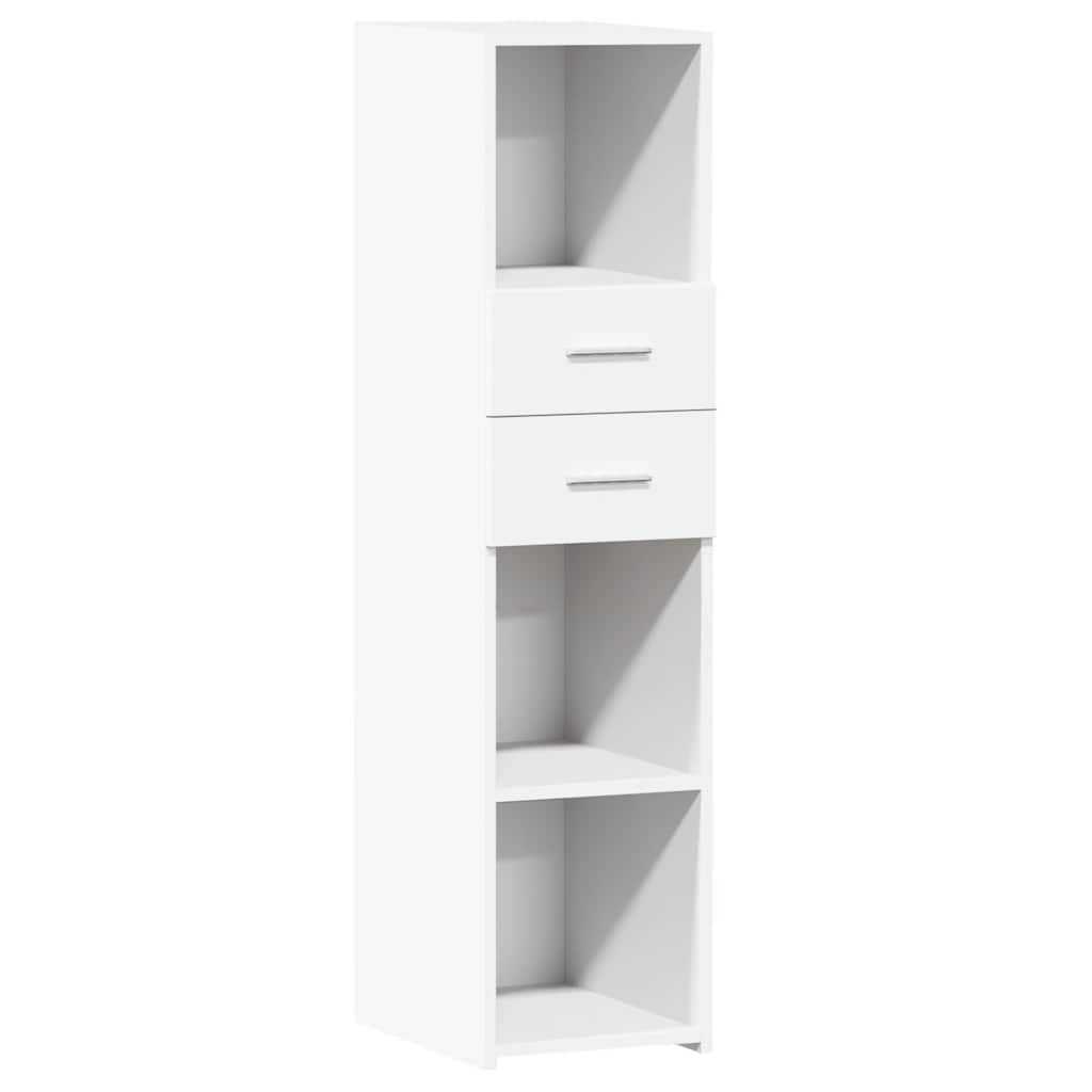 Buffet haut blanc 30x42,5x124 cm bois d'ingénierie