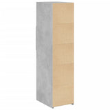 Buffet haut gris béton 30x42,5x124 cm bois d'ingénierie