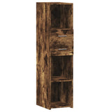 Buffet haut chêne fumé 30x42,5x124 cm bois d'ingénierie