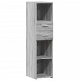 Buffet haut sonoma gris 30x42,5x124 cm bois d'ingénierie