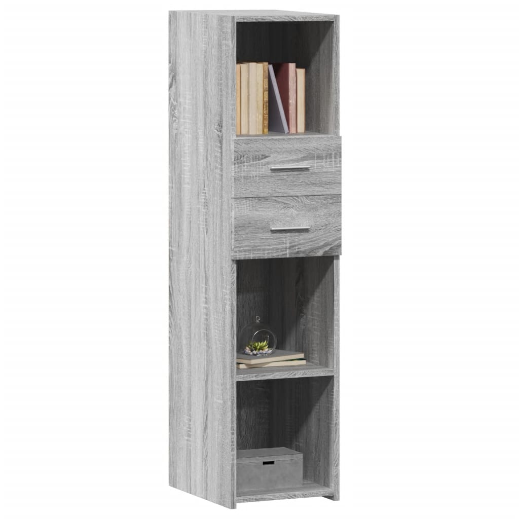 Buffet haut sonoma gris 30x42,5x124 cm bois d'ingénierie