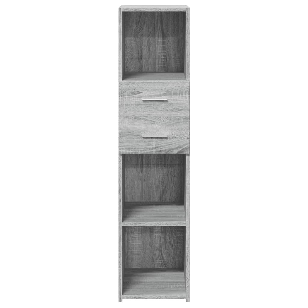 Buffet haut sonoma gris 30x42,5x124 cm bois d'ingénierie