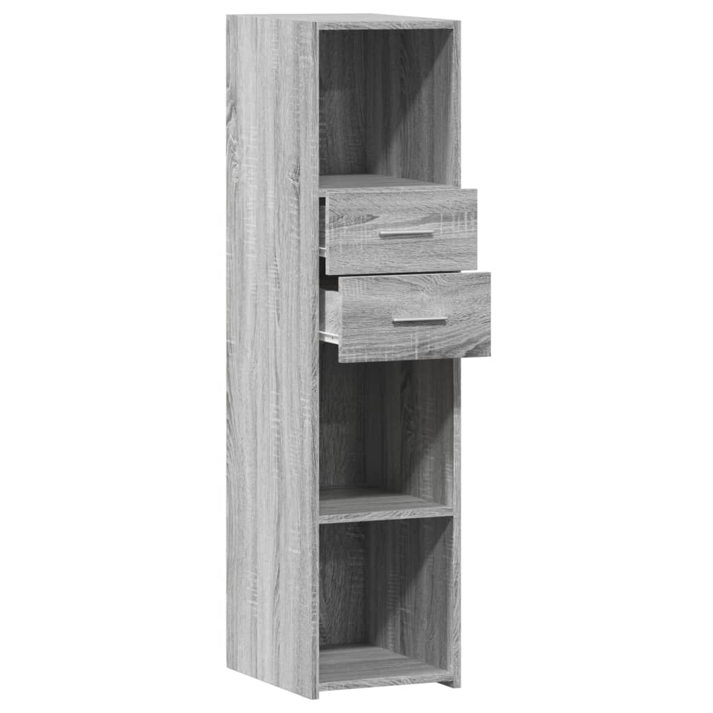 Buffet haut sonoma gris 30x42,5x124 cm bois d'ingénierie