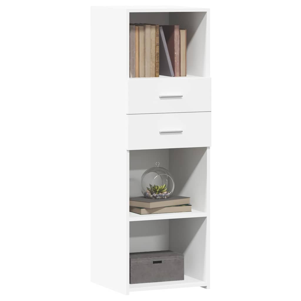 Buffet haut blanc 40x42,5x124 cm bois d'ingénierie