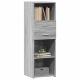 Buffet haut sonoma gris 40x42,5x124 cm bois d'ingénierie