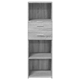 Buffet haut sonoma gris 40x42,5x124 cm bois d'ingénierie