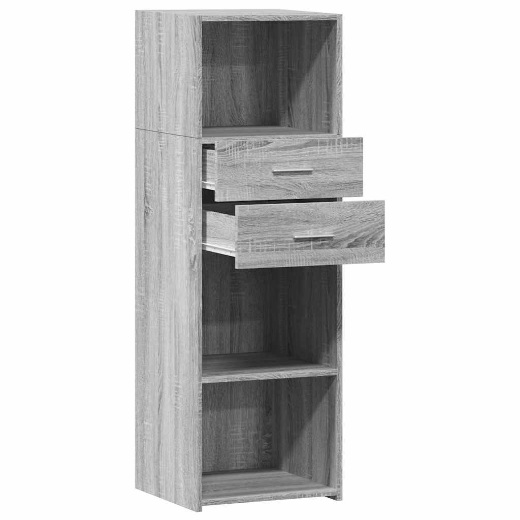 Buffet haut sonoma gris 40x42,5x124 cm bois d'ingénierie