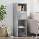 Buffet haut sonoma gris 40x42,5x124 cm bois d'ingénierie