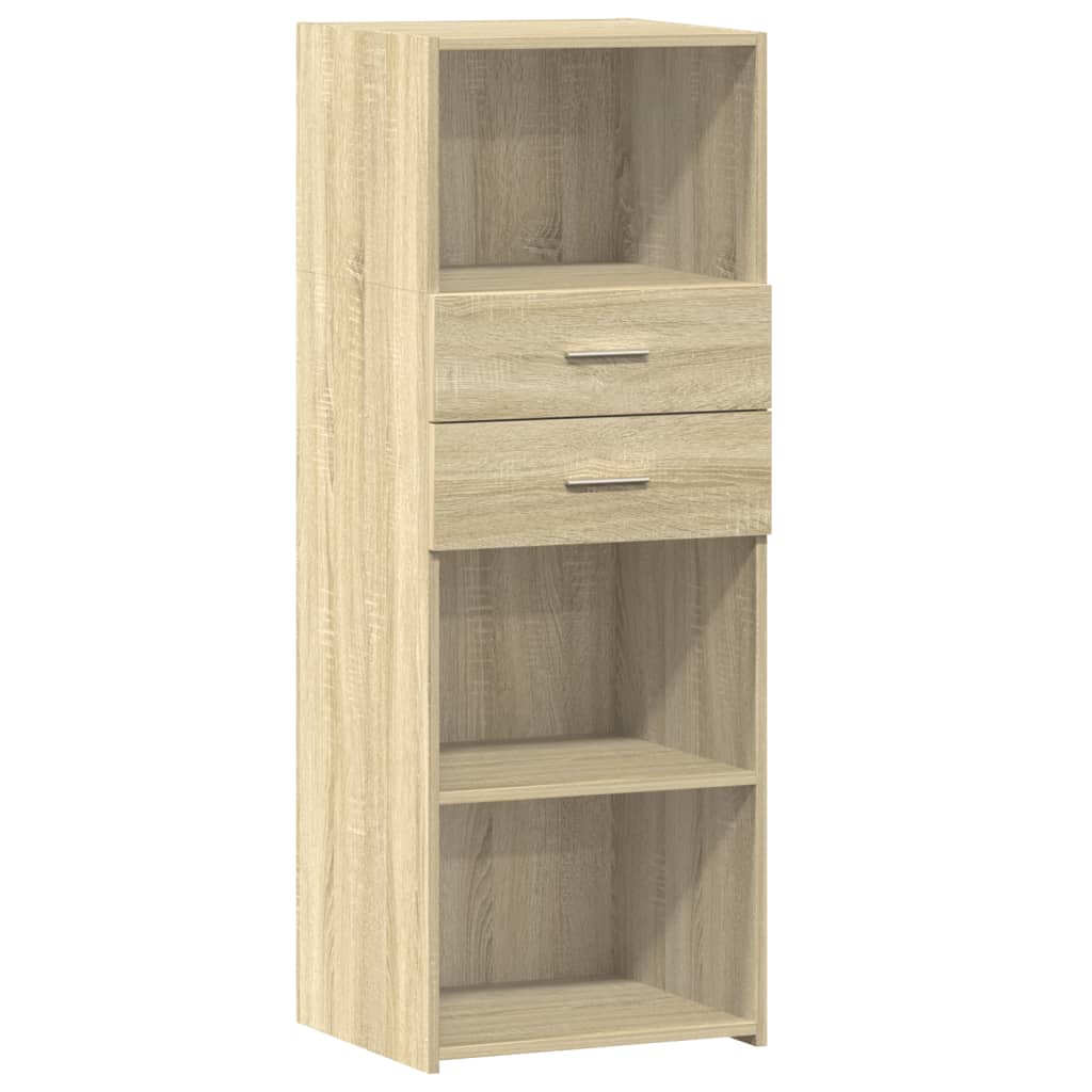 Hohes Sideboard aus Sonoma-Eiche, 45 x 42,5 x 124 cm, Holzwerkstoff