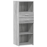 Buffet haut sonoma gris 45x42,5x124 cm bois d'ingénierie