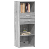 Buffet haut sonoma gris 45x42,5x124 cm bois d'ingénierie