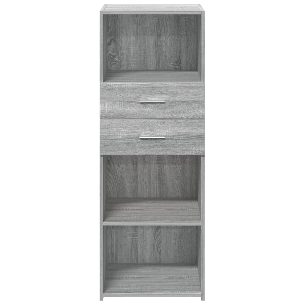 Buffet haut sonoma gris 45x42,5x124 cm bois d'ingénierie