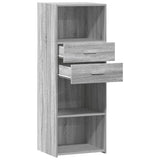 Buffet haut sonoma gris 45x42,5x124 cm bois d'ingénierie