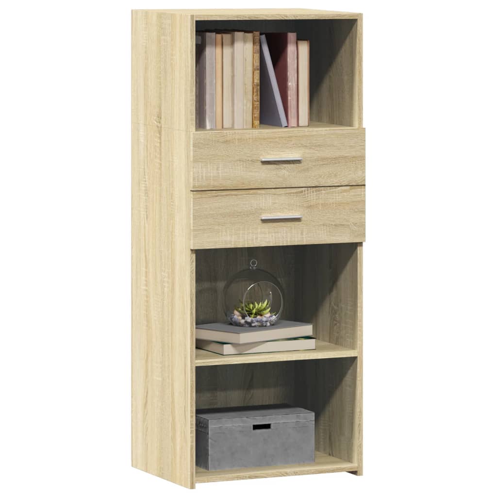 Buffet haut chêne sonoma 50x42,5x124 cm bois d'ingénierie