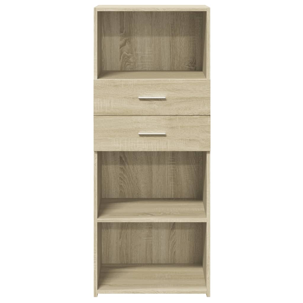 Buffet haut chêne sonoma 50x42,5x124 cm bois d'ingénierie