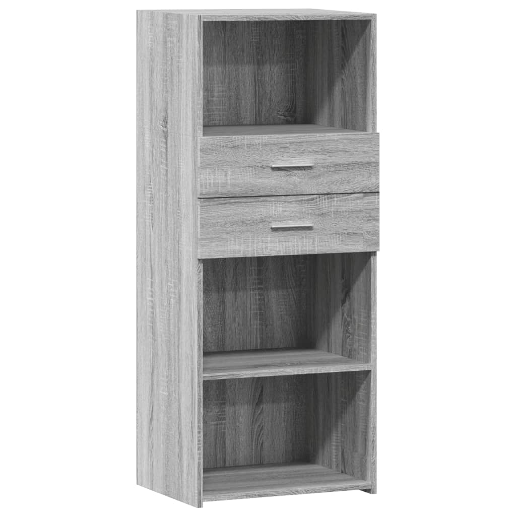 Buffet haut sonoma gris 50x42,5x124 cm bois d'ingénierie