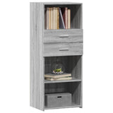 Buffet haut sonoma gris 50x42,5x124 cm bois d'ingénierie