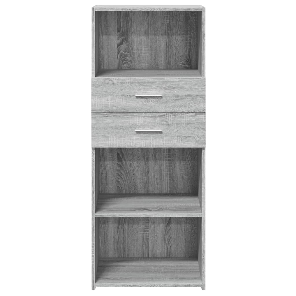 Buffet haut sonoma gris 50x42,5x124 cm bois d'ingénierie