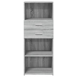 Buffet haut sonoma gris 50x42,5x124 cm bois d'ingénierie