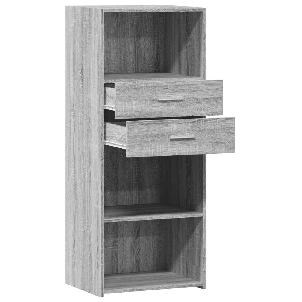 Buffet haut sonoma gris 50x42,5x124 cm bois d'ingénierie