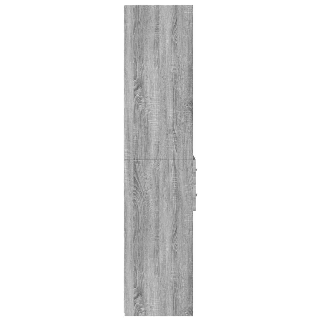 Buffet haut sonoma gris 30x42,5x185 cm bois d'ingénierie