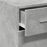 Concrete gray sideboard 30x42.5x93 cm engineered wood