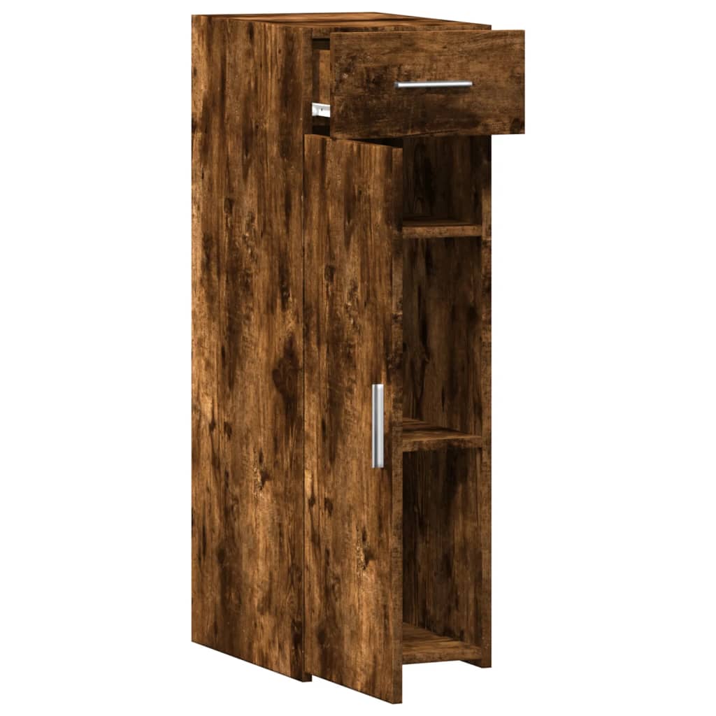 Buffet chêne fumé 30x42,5x93 cm bois d'ingénierie