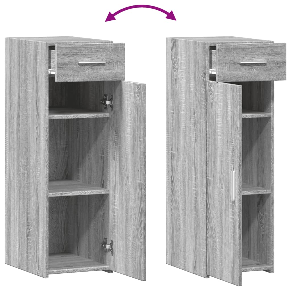 Buffet sonoma gris 30x42,5x93 cm bois d'ingénierie