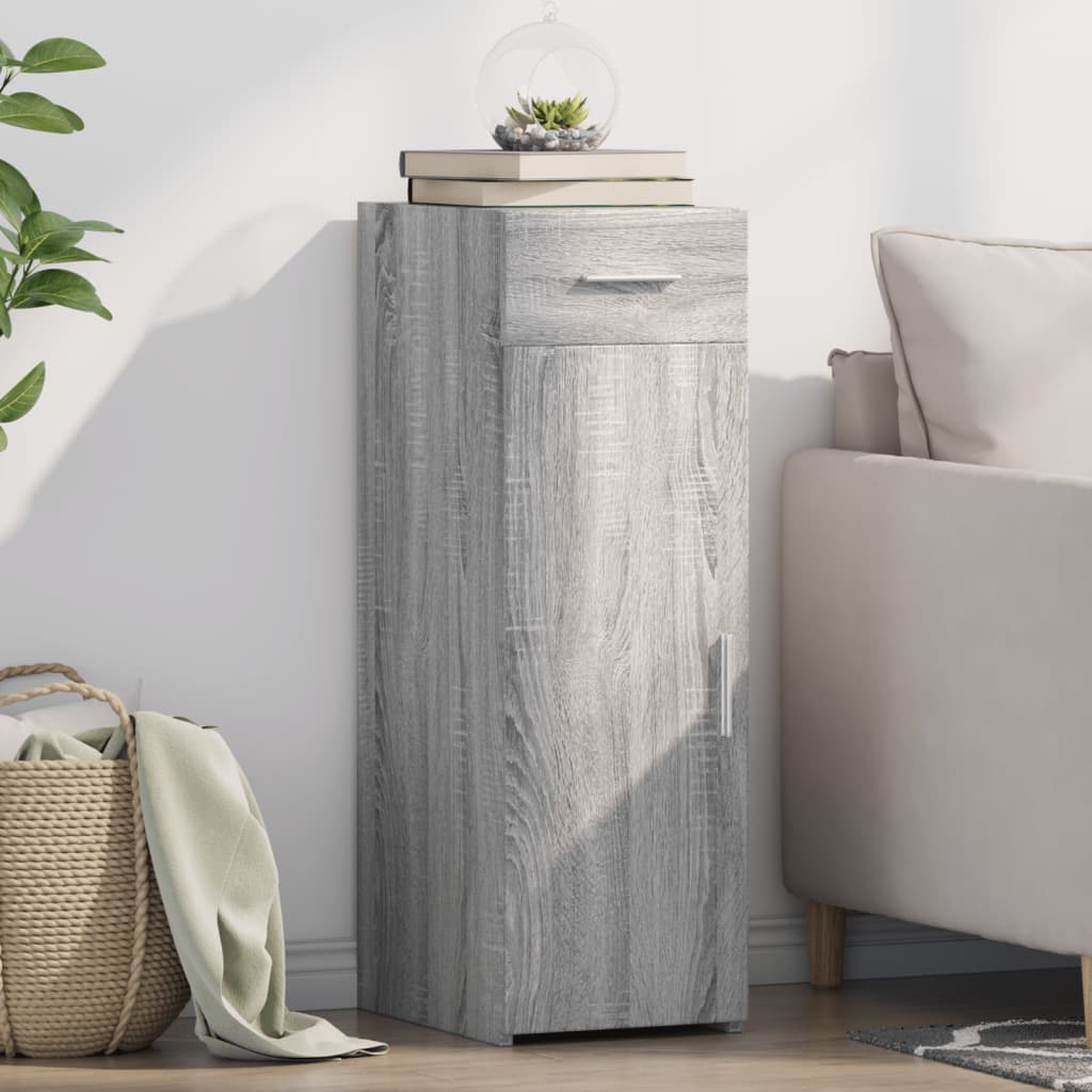 Sonoma gray sideboard 30x42.5x93 cm engineered wood