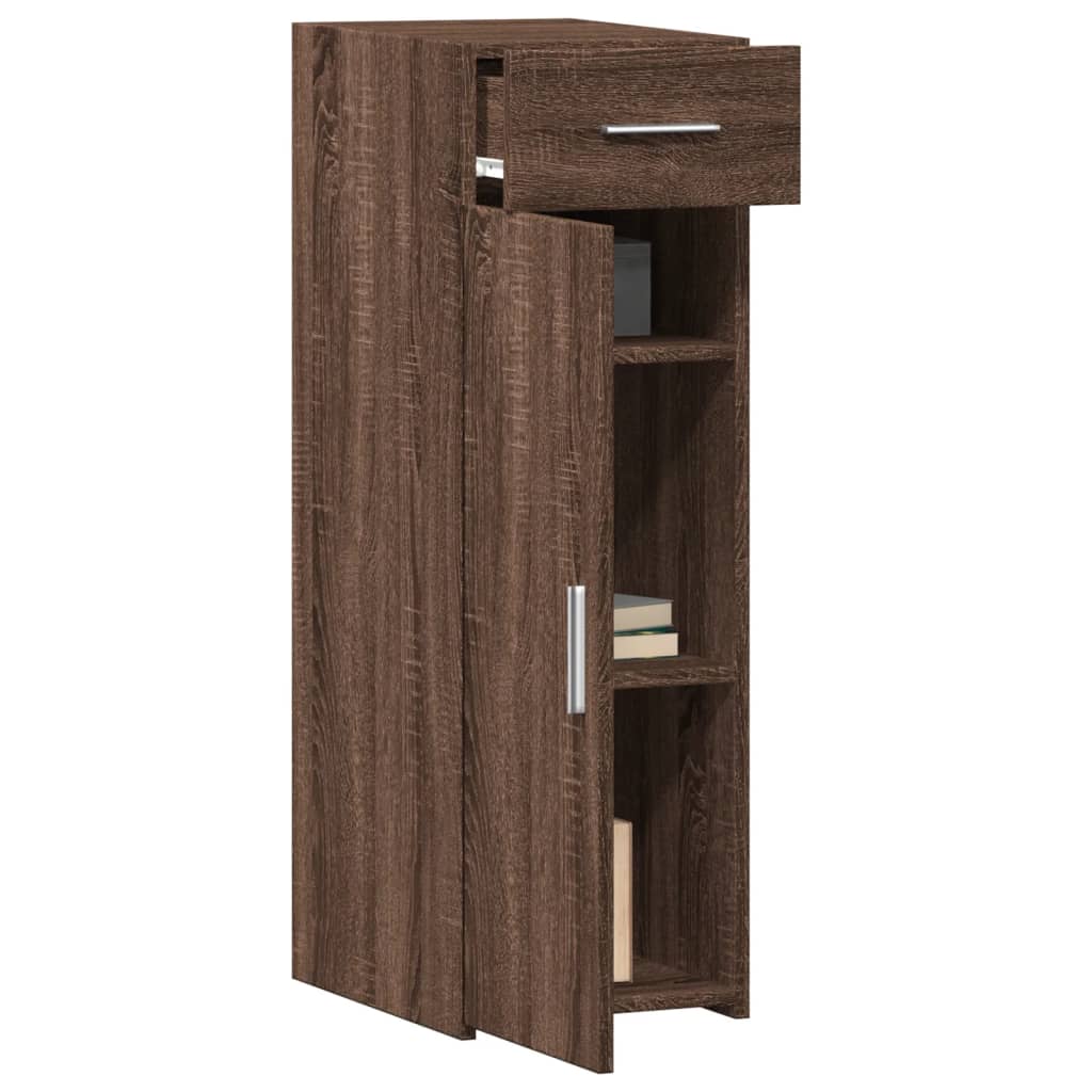 Buffet chêne marron 30x42,5x93 cm bois d'ingénierie