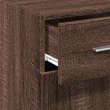 Brown oak sideboard 30x42.5x93 cm engineered wood