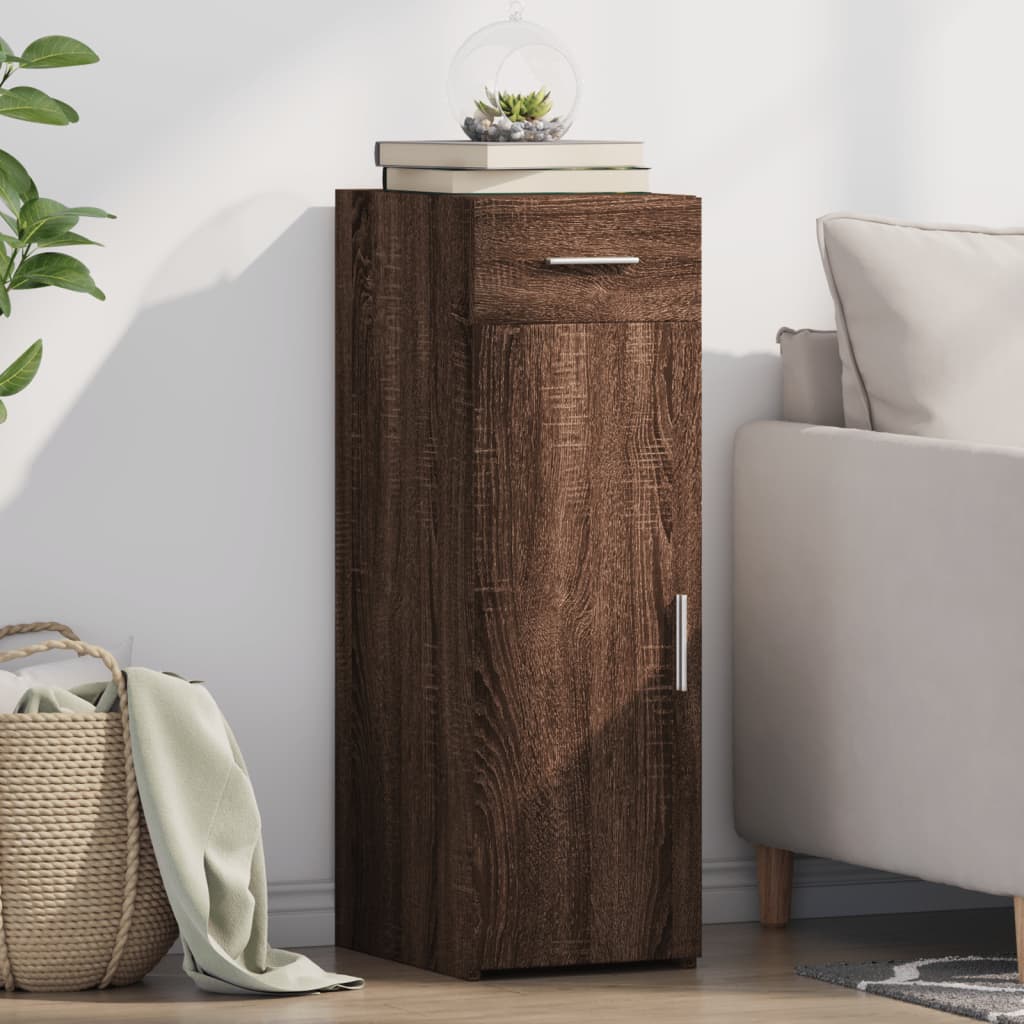 Brown oak sideboard 30x42.5x93 cm engineered wood